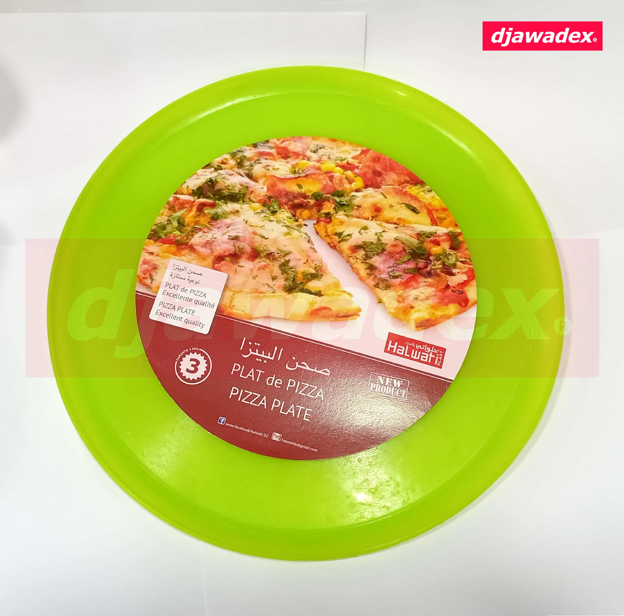 Plate pizza